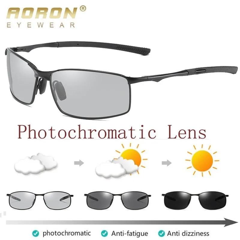 AORON Photochromic Polarized Sunglasses Mens ȯ   Ȱ  ̹   Oculos Gafas De Sol